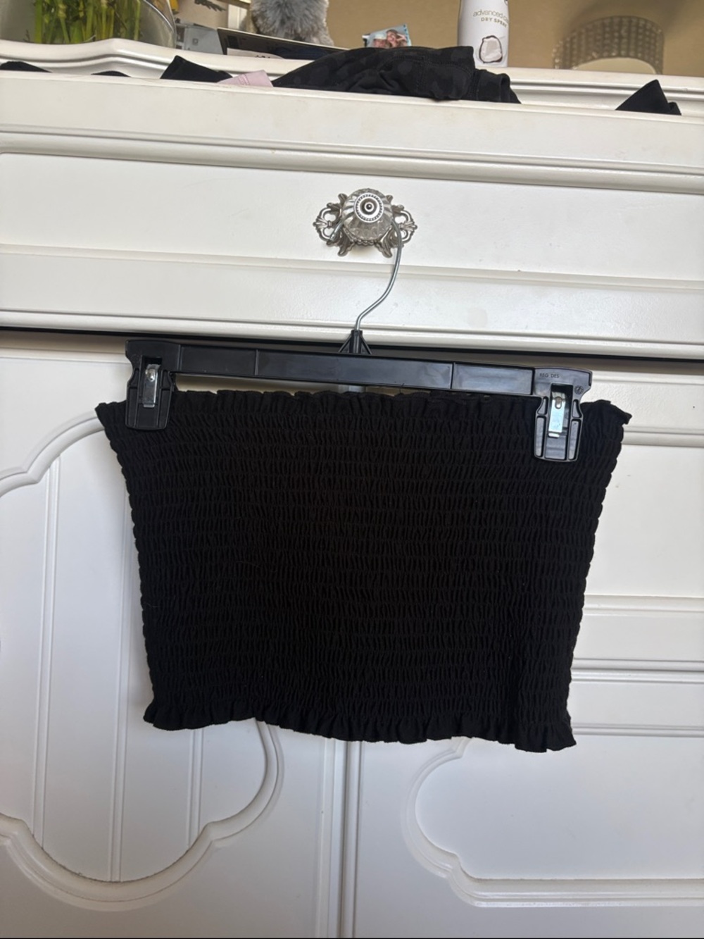 Black Ribbed Tube Top